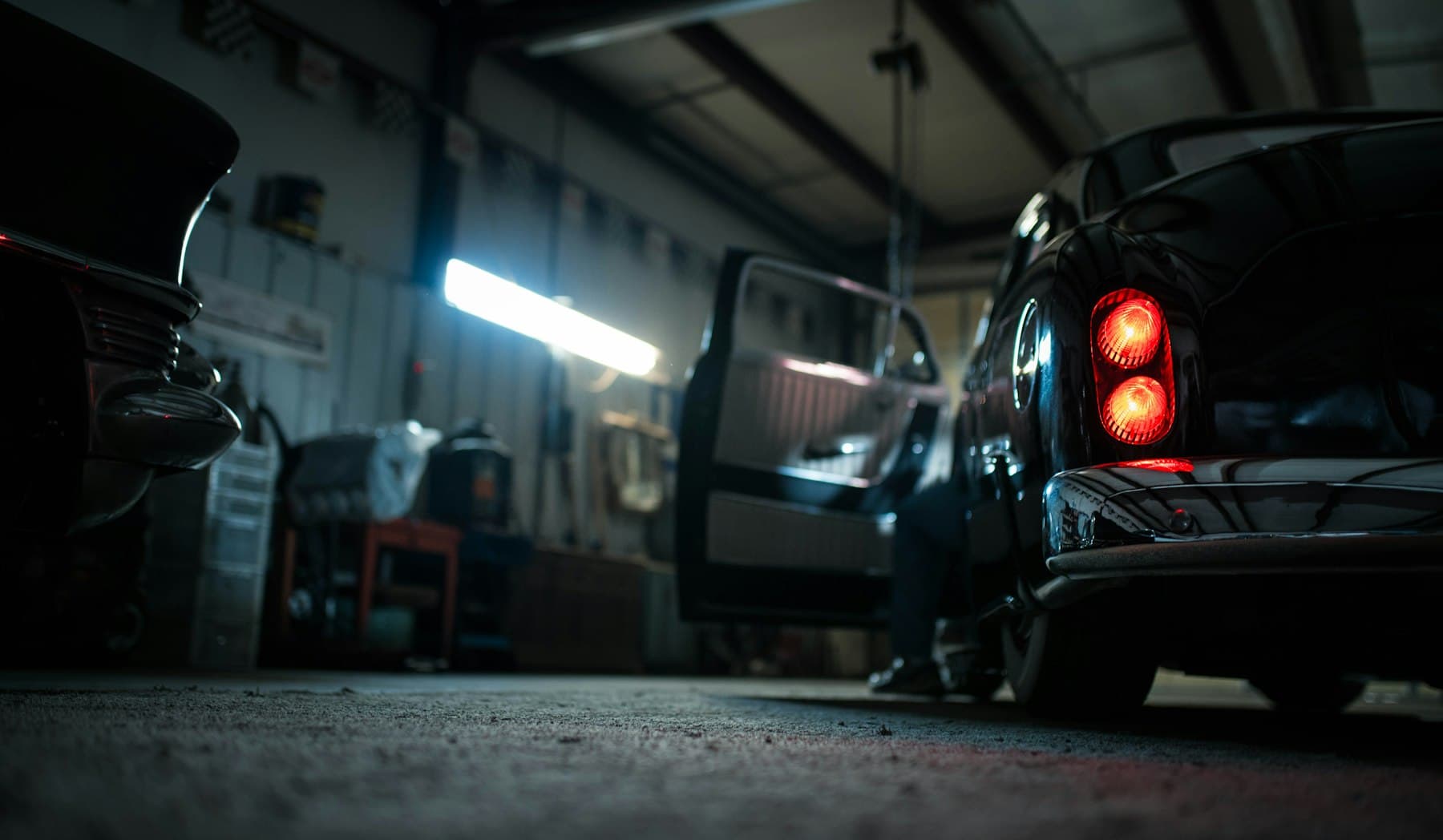 Shop bay and detailing setup